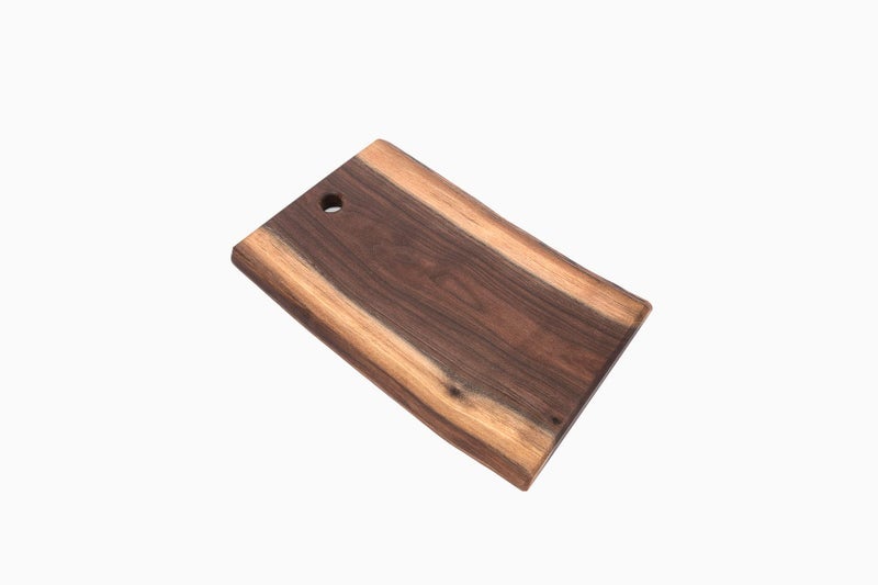 Arbor Down Live Edge Black Walnut Cutting Board, American Amish Handmade, Each Cutting Board is Unique, X Large Cutting Board 10" x 15"â€¦ - Image 1